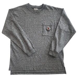 Vintage 90s Guess by Georges Marciano Long Sleeve Logo Pocket Pullover Sโฆ